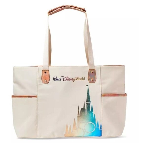 Disney Handbags - 2021 Walt Disney World White Castle Collection 50th Anniversary Tote Hand Bag